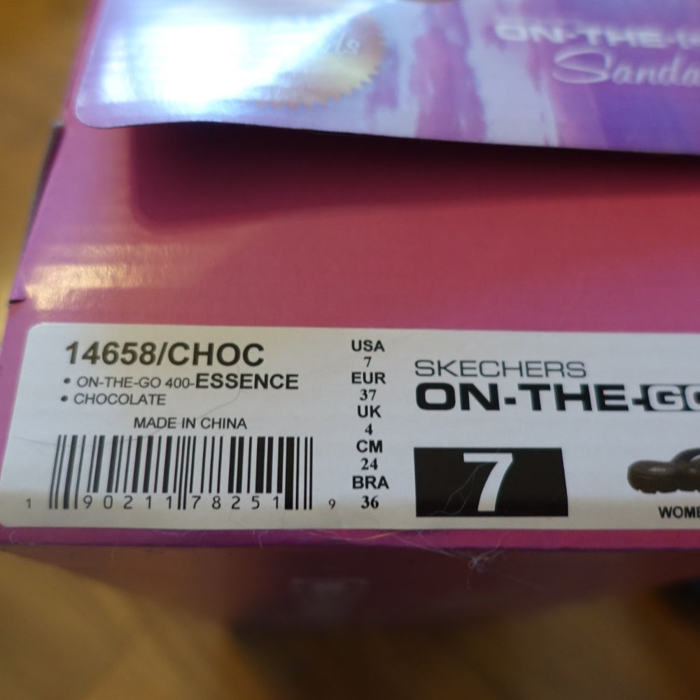 Skechers On The Go 400 Essence Chocolate Dark Brown Flip Flops - Picture 3 of 3